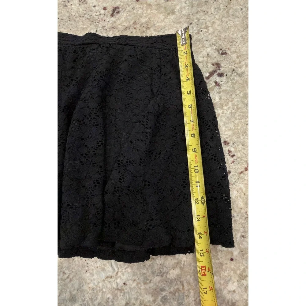 Joe Benbasset Black Lace Skater Skirt Women's‎ Size S